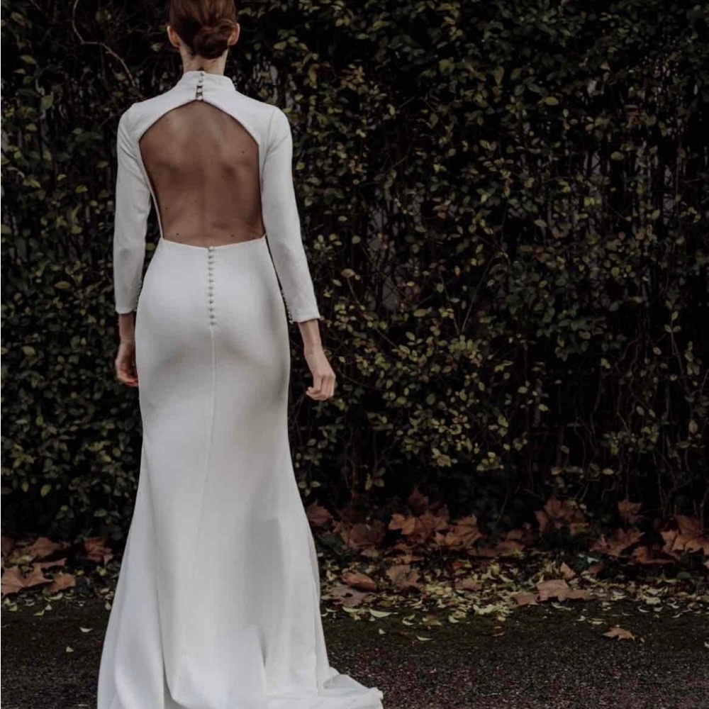 Elegant White Backless Evening Gown